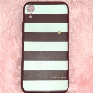 I phone xr this is love black and white case